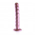 Розовый фаллоимитатор Beaded G-Spot - 21 см.