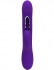Фиолетовый ударный вибратор Anal G-Hit с анальной цепочкой - 24 см.